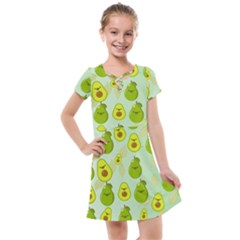 Avocado Love Kids  Cross Web Dress by designsbymallika