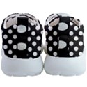 Black with White Polka Dots Mens Athletic Shoes View4