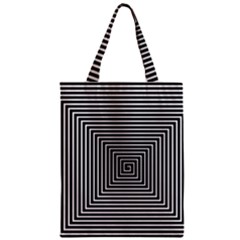 Maze Design Black White Background Zipper Classic Tote Bag