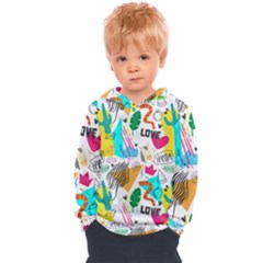 Doodle Pattern Kids  Overhead Hoodie