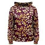 GOLDEN LEAF PATTERN Women s Pullover Hoodie