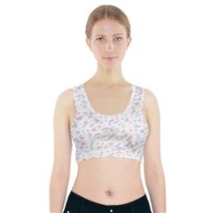 Texture Background Pastel Box Sports Bra With Pocket by HermanTelo