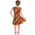 Cryptocurrency Bitcoin Digital Kids  Short Sleeve Dress View2