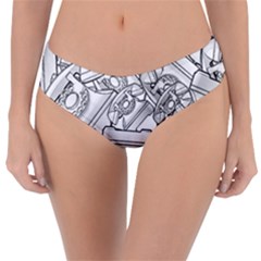 Phone Communication Technology Reversible Classic Bikini Bottoms