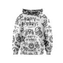 Christmas Seamless Pattern Doodle Style Kids  Pullover Hoodie View1