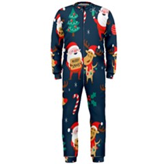 Funny Christmas Pattern Onepiece Jumpsuit (men)  by Vaneshart