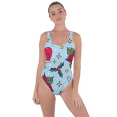 Colorful Funny Christmas Pattern Bring Sexy Back Swimsuit by Vaneshart