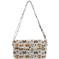 Animal Patterns Safari Removable Strap Clutch Bag