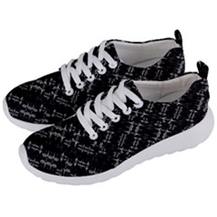 Black And White Ethnic Geometric Pattern Men s Lightweight Sports Shoes by dflcprintsclothing