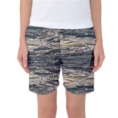 Surface Texture Print Women s Basketball Shorts by dflcprintsclothing