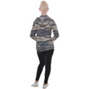 Surface Texture Print Women s Hooded Pullover View2