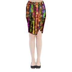 Illustrations Star Bands Wallpaper Midi Wrap Pencil Skirt