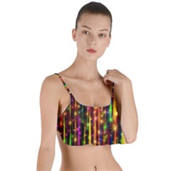 Illustrations Star Bands Wallpaper Layered Top Bikini Top 