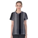 Pattern Bandes Gris/Noir Women s Cotton Tee View1