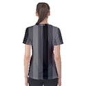 Pattern Bandes Gris/Noir Women s Cotton Tee View2