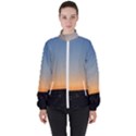 Photo Coucher du soleil Bleu/Orange Women s High Neck Windbreaker View1