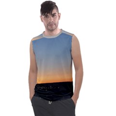 Photo Coucher Du Soleil Bleu/orange Men s Regular Tank Top