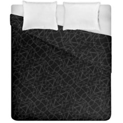 Pattern Abstrait Blanc/noir Duvet Cover Double Side (california King Size) by kcreatif