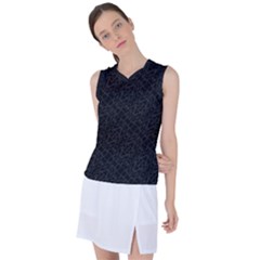 Pattern Abstrait Blanc/noir Women s Sleeveless Sports Top