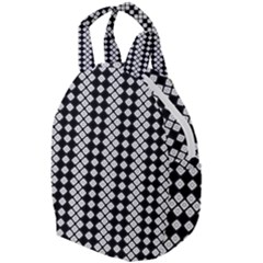 White Plaid Texture Travel Backpacks