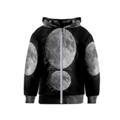 Lune Étoilé Kids  Zipper Hoodie by kcreatif