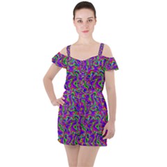 Ab 144 Ruffle Cut Out Chiffon Playsuit by ArtworkByPatrick
