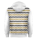 Black and Gold Glitters Zigzag Retro Pattern Golden metallic texture Men s Core Hoodie View2