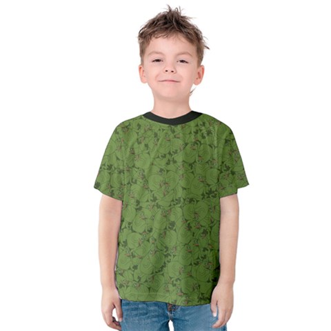 Groyper Pepe The Frog Original Meme Funny Kekistan Green Pattern Kids  Cotton Tee by snek