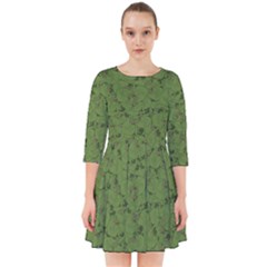 Groyper Pepe The Frog Original Meme Funny Kekistan Green Pattern Smock Dress by snek