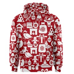 Christmas Seamless Pattern Icons Men s Core Hoodie by Vaneshart