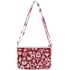 Christmas Seamless Pattern Icons Double Gusset Crossbody Bag by Vaneshart