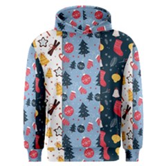 Christmas Pattern Collection Flat Design Men s Overhead Hoodie