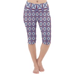 Df Donos Grid Lightweight Velour Cropped Yoga Leggings by deformigo