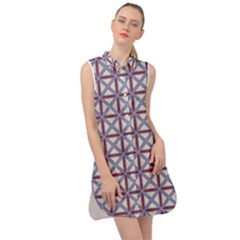 Df Donos Grid Sleeveless Shirt Dress