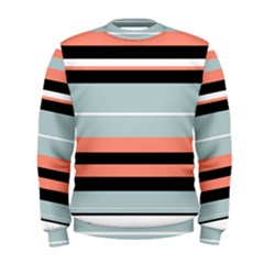 Bandes Orange/bleu/noir Men s Sweatshirt by kcreatif