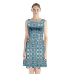 Df Monica Becket Sleeveless Waist Tie Chiffon Dress by deformigo