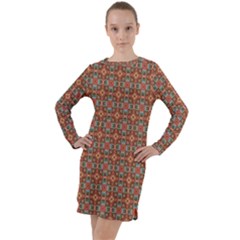 Df Sapient Legacy Long Sleeve Hoodie Dress by deformigo