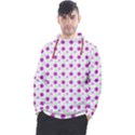 Background Flowers Multicolor Purple Men s Pullover Hoodie View1