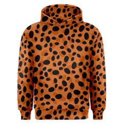 Orange Cheetah Animal Print Men s Overhead Hoodie by mccallacoulture