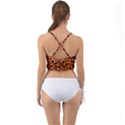 Orange Cheetah Animal Print Mini Tank Bikini Top View2