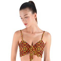 Rby-b-7-6 Woven Tie Front Bralet