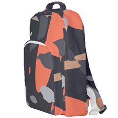 Pattern Formes Corail/noir Double Compartment Backpack by kcreatif