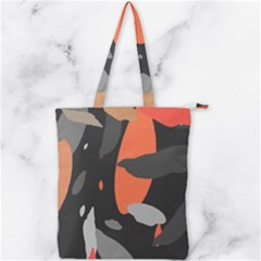 Pattern Formes Corail/noir Double Zip Up Tote Bag by kcreatif