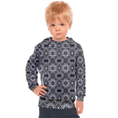 Abstract-r-4 Kids  Hooded Pullover