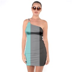 Stripey 20 One Soulder Bodycon Dress by anthromahe