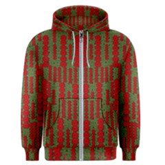 Bloom In Yule Season Colors Men s Zipper Hoodie by pepitasart