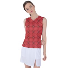 Tiling Zip A Dee Doo Dah+designs+red+color+by+code+listing+1 8 [converted] Women s Sleeveless Sports Top by deformigo