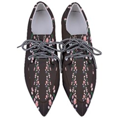 I Love Pink Flowers 1 Women s Pointed Oxford Shoes by fabqa