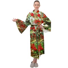 Eden Garden 1 3 Maxi Velour Kimono