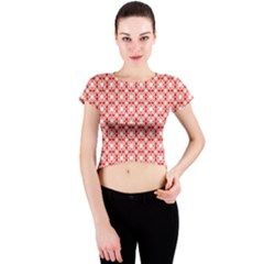 Df Persimmon Crew Neck Crop Top by deformigo